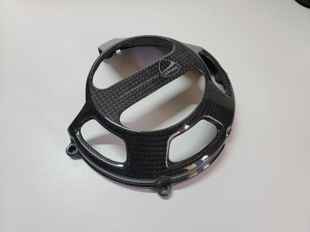 Ducati Performance carbon fiber open clutch cover Corsa Garage